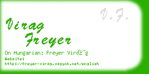 virag freyer business card